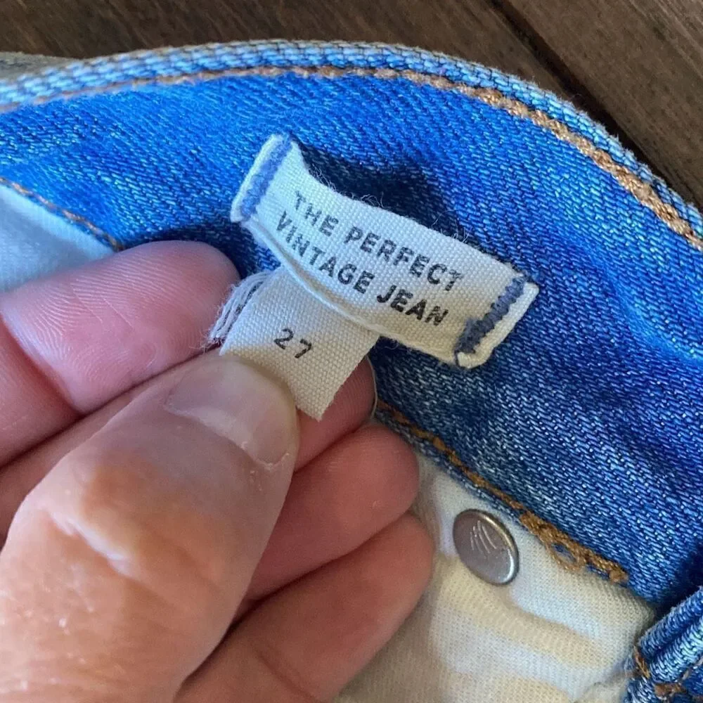 Madewell perfect vintage jeans womens‎ size 27 high waist